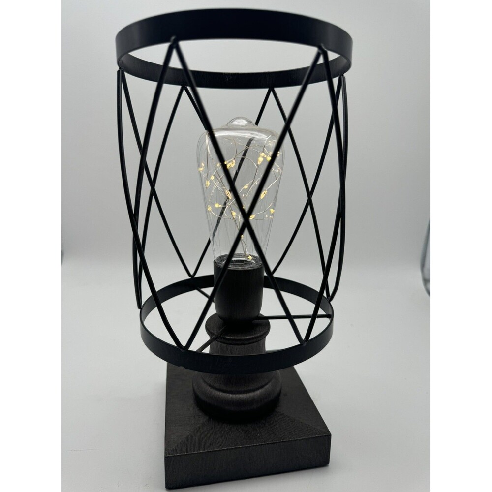 Home Led Metal Light Battery-Operated  Decoration Light 11" tall 5.75" Diameter - Picture 3 of 6
